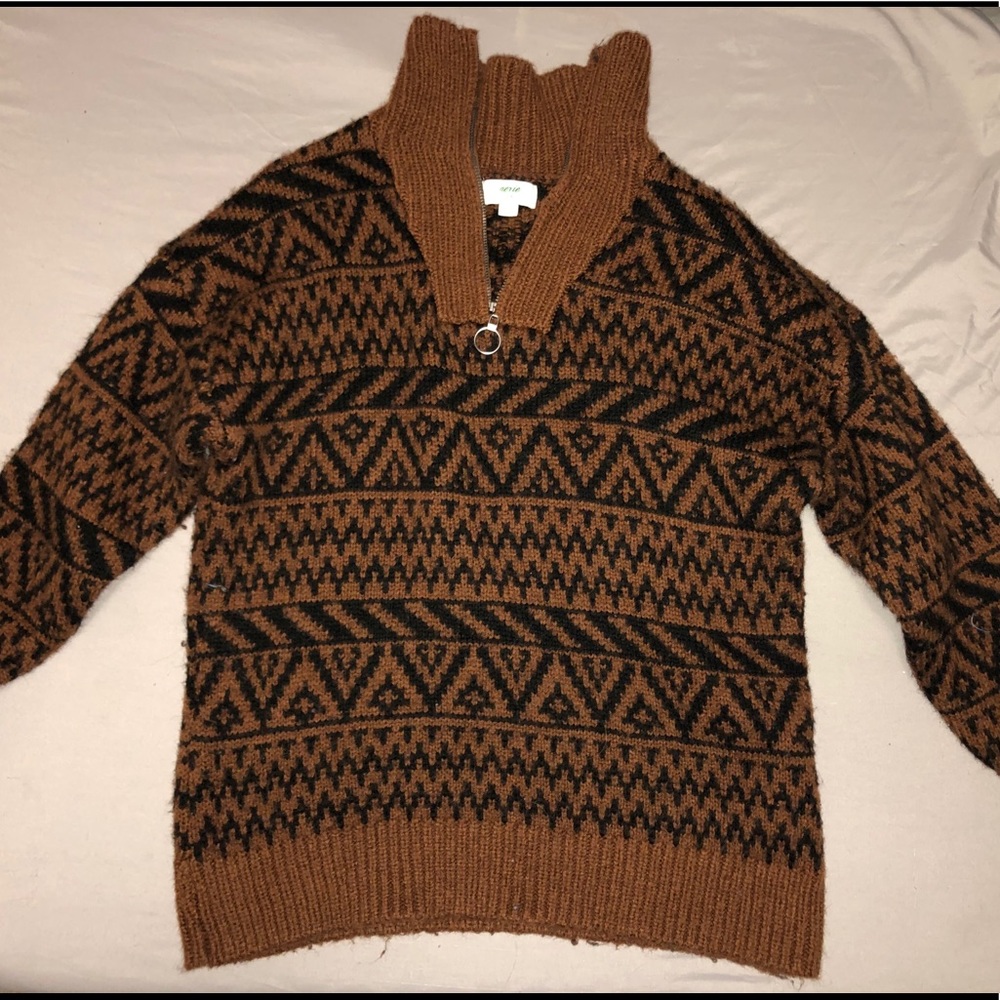 Over sized Quarter Zip Sweater